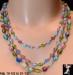 Bead Necklace: Triple Strand Beads, 3 Strand Glass Beads