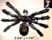 Black Widow Spider Pin: Black Widow Rhinestone Spider Brooch
