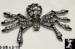 Black Widow Spider Brooch: Rhinestone Black Widow Spider Pin