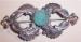 Brooch - Victorian With Green Faceted Stone