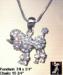 Poodle Pendant Necklace | Rhinestone Poodle Necklace