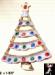 Christmas Tree Pin: Jewel-toned Rhinestone Flocked Tree Pin