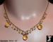 Necklace: Lemon Citrine Briolette Freshwater Pearl Necklace