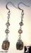 Earrings: Smokey Quartz & Crystal Pierced Earrings