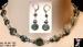 Necklace Set: Coin Pearl & Crystal Necklace Earrings Set