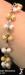 Bracelet: Bangle Bracelet with Dangles; Two-tone Bracelet