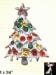 Christmas Tree Lapel Pin: Silvertone Christmas Tree Tac Pin