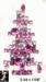 Christmas Tree Pin: Pink Rhinestone Christmas Tree Pin