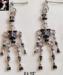 Halloween Jewelry: Halloween Skeleton Earrings