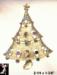 Christmas tree pin: Rhinestone Christmas Tree Pin after J.J.