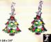 Christmas Tree Earrings: Christmas Tree Earrings Rhinestone