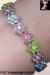 Rhinestone Stretch Bracelet,  Pastel Rhinestone Bracelet