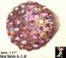 Ring: Pink Lucite Rhinestone Ring, Plastic Rhinestone Ring