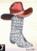 Cowboy Boot Ten Gallon Hat Pin: Western Hat Cowboy Boot Pin