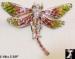 Dragonfly Pin: Art Nouveau Style Dragonfly Brooch Pin