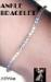 Stretch Ankle Bracelet: AB Rhinestone Stretch Ankle Bracelet