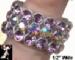 Stretch Ring: Rhinestone Stretch Ring Shades of Lavender