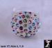 Lucite Rhinestone Ring: Plastic Rhinestone Ring, Lucite Ring