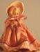 Nancy Ann Storybook Doll -- Blond hair Deep Pink Dress & Hat