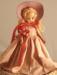 Nancy Ann Storybook Doll -- Blonde Mauve Hat Pink Dress