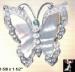 Butterfly Pin: MOP Butterfly Pin, Rhinestone Butterfly Pin
