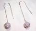 Sterling and Vermeil Rhinestone Drop Earrings