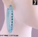 Lucite Rhinestone Earrings: Aqua Plastic Rhinestone Earrings