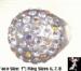 Clear Lucite Rhinestone Ring; Plastic Ring, Lucite Ring,