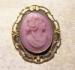 Antique Pink Stone Cameo
