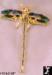 Dragonfly Pin: Rhinestone Dragonfly Pin Tail Moves!