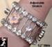 Stretch Ring: Rhinestone Daisy Multi-color Stretch Ring