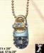 Baby Shoe Pendant Necklace: Blue Baby Shoe Pendant Necklace