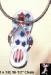Patriotic Flip Flop Necklace: Miniature Flip Flop Necklace