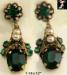 Czech Earrings: Vintage Czech Earrings, Czech Gurtler