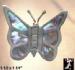 Butterfly Pin: Early Sterling Abalone Mexican Butterfly Pin