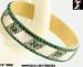Celluloid Rhinestone Bangle Bracelet: Art Deco Bracelet