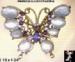 Butterfly Pin: Rhinestone Butterfly Pin, Butterfly Brooch