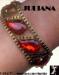 Juliana Bracelet: Vintage Juliana Red Rhinestone Bracelet