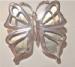 Silver Stylized Butterfly Brooch