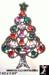 Christmas Tree Pin: Marcasite Look Rhinestone Christmas Tree