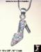 High Heel Shoe Pendant Necklace Pastel Rhinestones, Shoe