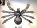 Black Widow Spider Pin: Hematite Rhinestone Spider Pin