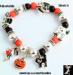 Halloween Stretch Bracelet: Halloween Charm Bracelet Stretch