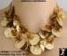 Coin Necklace Set: Goldtone Coin & TopazCrystal Necklace Set