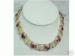 Vintage Gold Tone Necklace & Pink Rhinestones