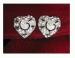 Exquisite & Dainty Rhinestone Heart Clip on Earrings