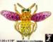 Bee Pin: Rhinestone Bee Pin, Vibrant Color Rhinestone Bee