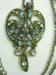 Victorian Vintage Style Rhinestone Necklace / Pendant