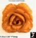 Vintage Bakelite Carved Rose Pendant, Deeply Carved Bakelite