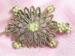 Vintage Lacy Faux Pearl Turtle Brooch / Pin